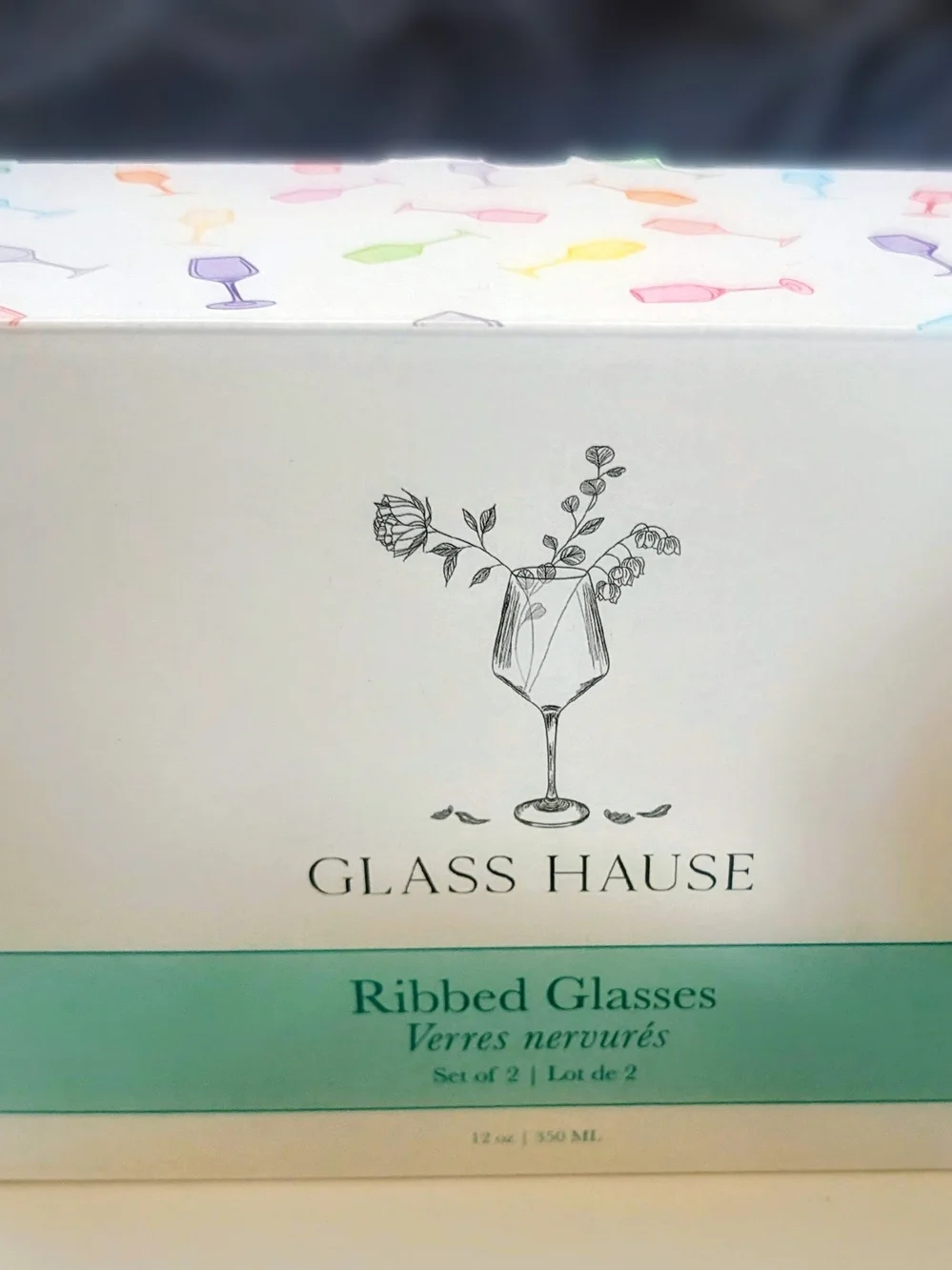 Glass Hause Ribbed Glasses - Set Of 2 Glasses